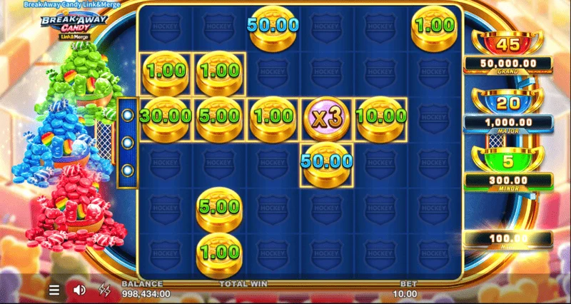 Break Away Candy – Mixed Bonus s tremi hkratnimi modifikatorji
